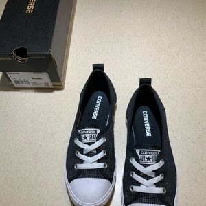 Black and White Converse Slip-On Sneakers